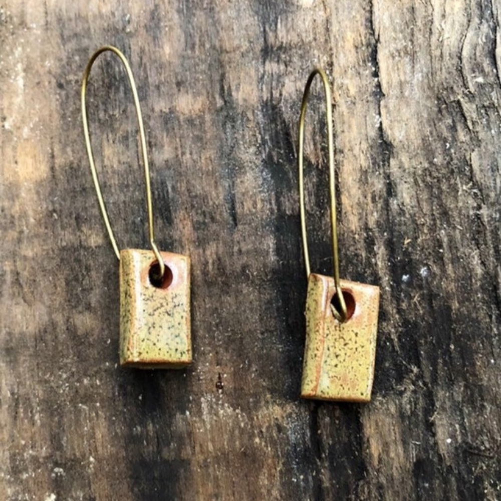 Handmade ceramic earrings